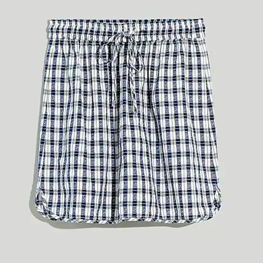 Madewell Curved-Hem Mini Skirt in Plaid, NWT! Size M - Picture 5 of 13